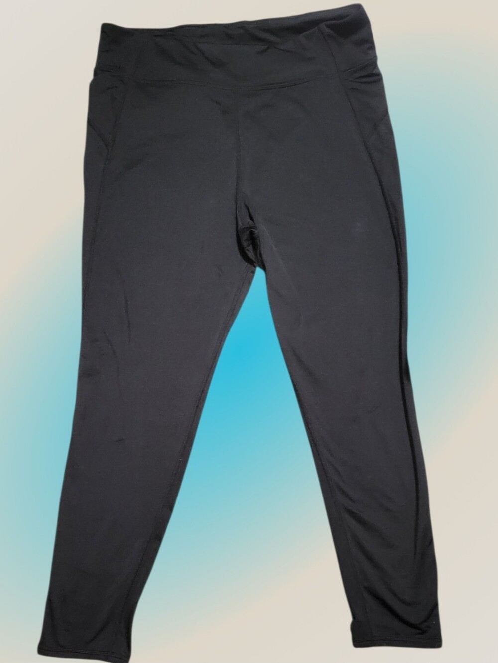 Cuddl Duds Black Womens Performance Leggings-Climate Right